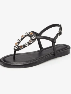 Sandales pierres fantaisie tendance