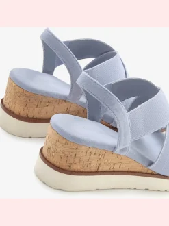 Sandales talon compensé confortable d'env. 6 cm