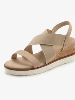 Sandales talon compensé confortable d'env. 6 cm