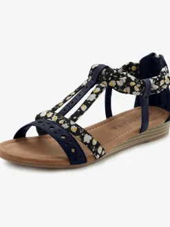 Sandales talon légèrement compensé et très confortable