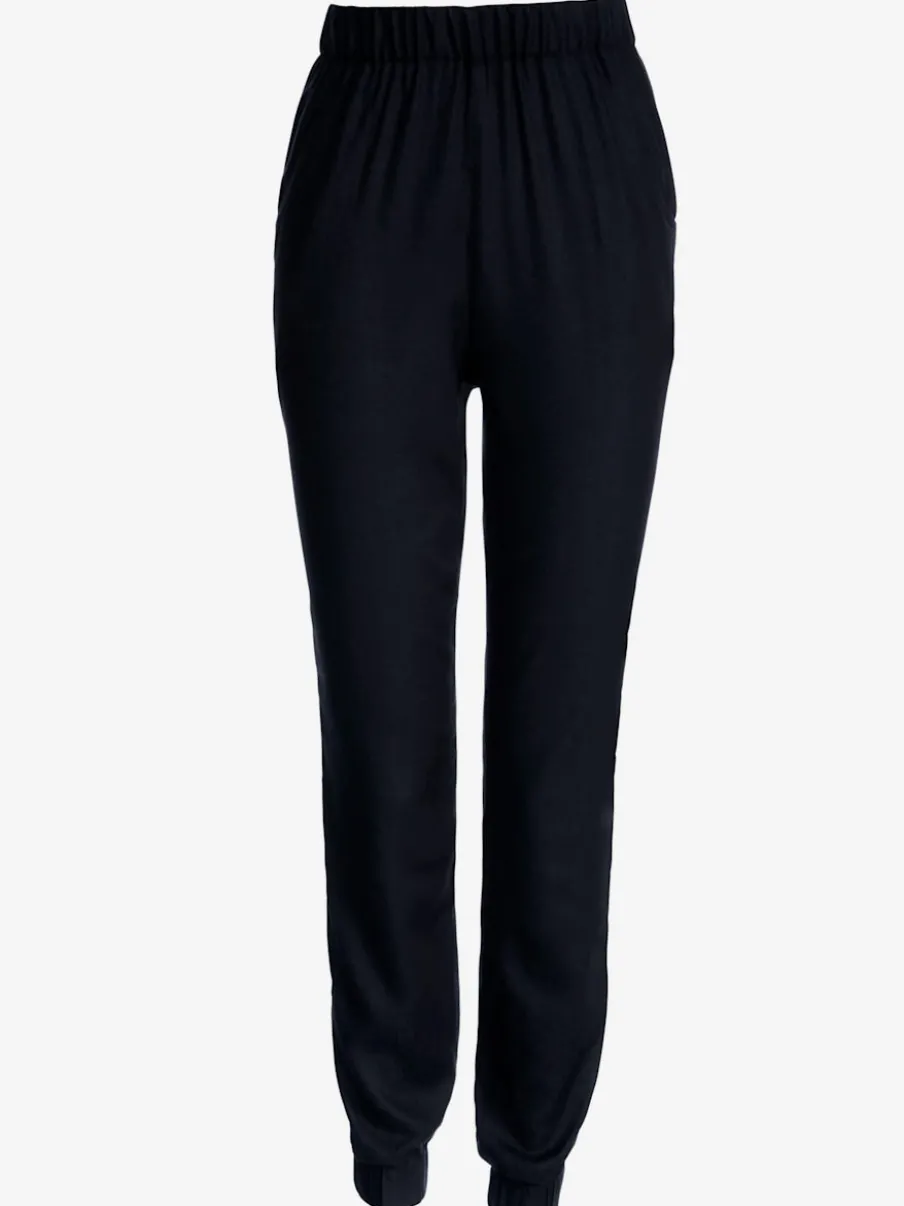 Sarouels fluides avec taille élastique et poches arrondies