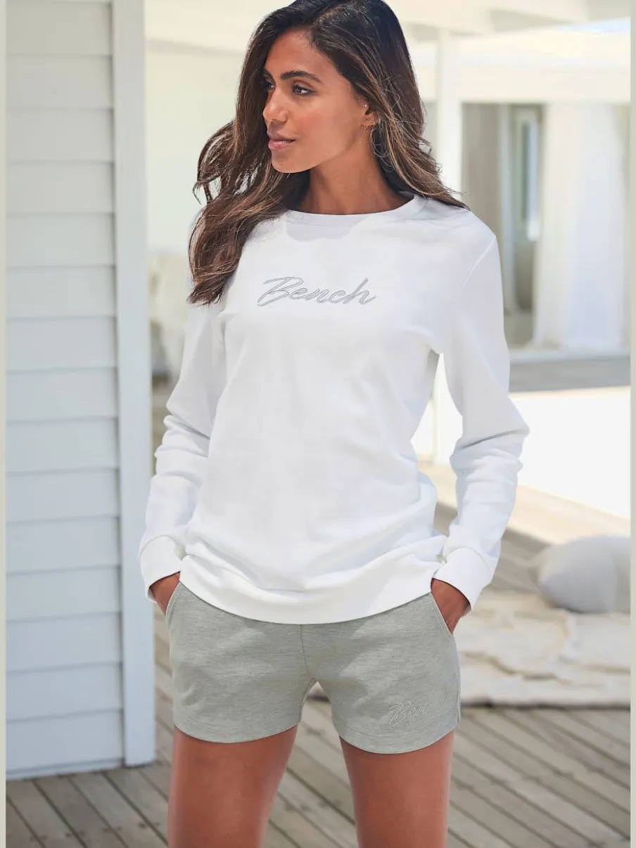Short décontracté en matière douce avec ceinture élastique et poches