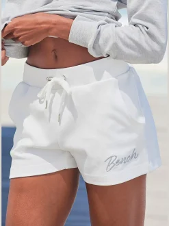 Short décontracté en matière douce avec ceinture élastique et poches