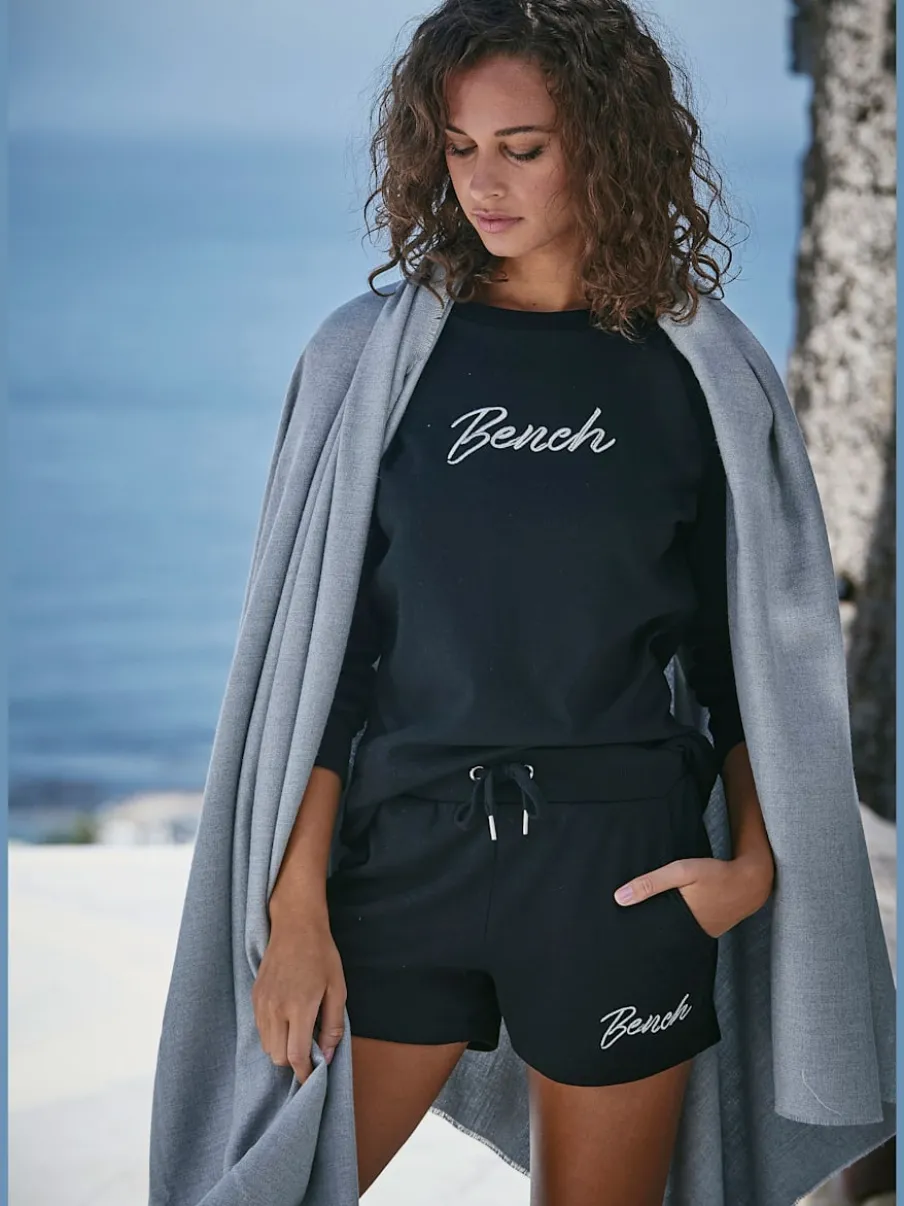 Short décontracté en matière douce avec ceinture élastique et poches