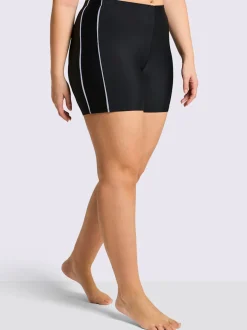 Short de bain passepoils contrastés tendance
