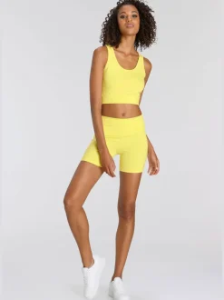 Short de course sportif en coton doux avec logo imprimé à la ceinture
