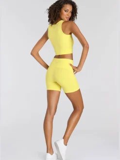 Short de course sportif en coton doux avec logo imprimé à la ceinture