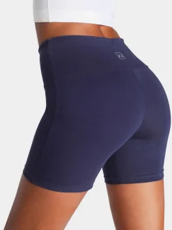 Short de course sportif en coton doux avec logo imprimé à la ceinture