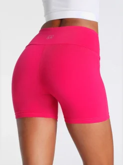 Short de course sportif en coton doux avec logo imprimé à la ceinture