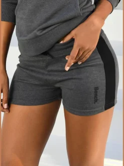 Short de détente sportif avec rayures latérales et ceinture à coulisse