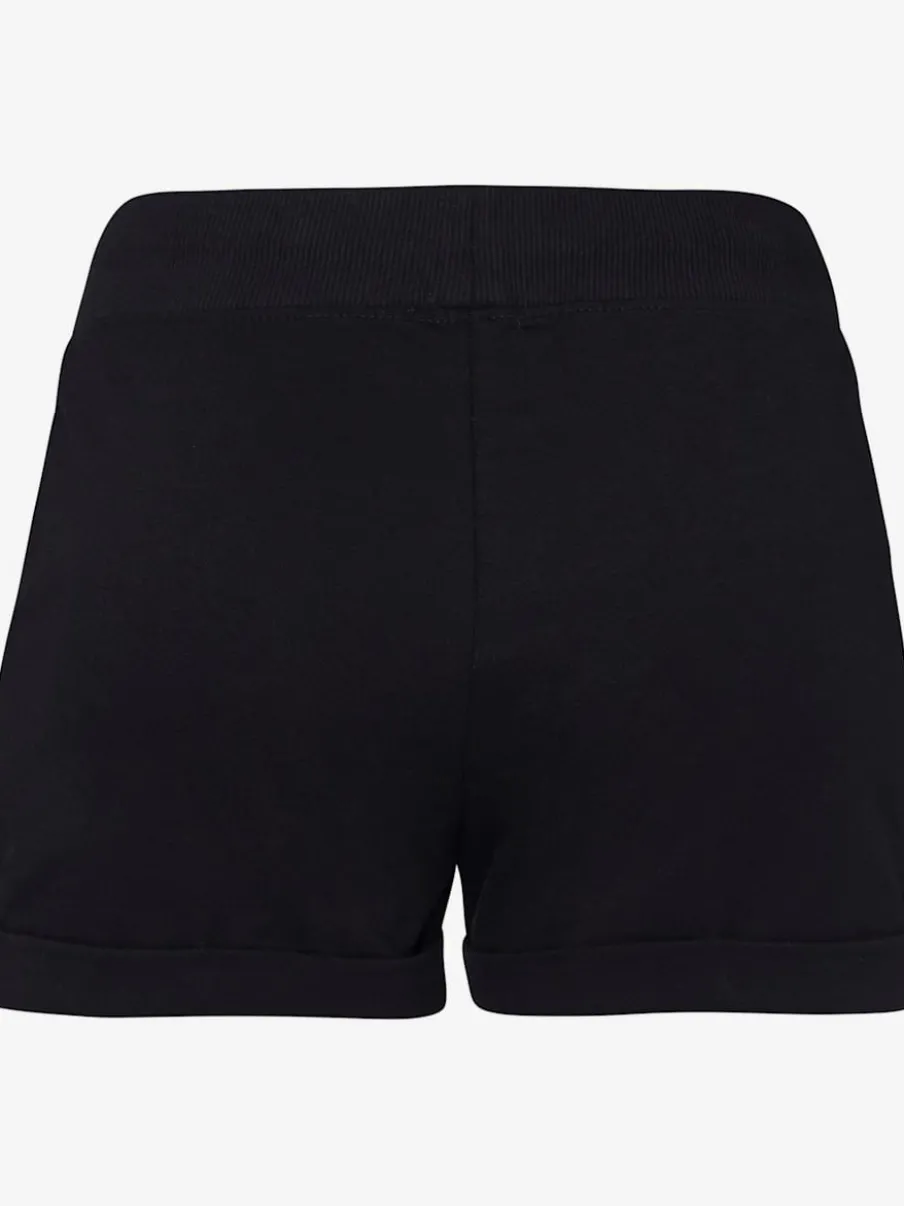 Short de plage avec ceinture côtelée et bandes rayées