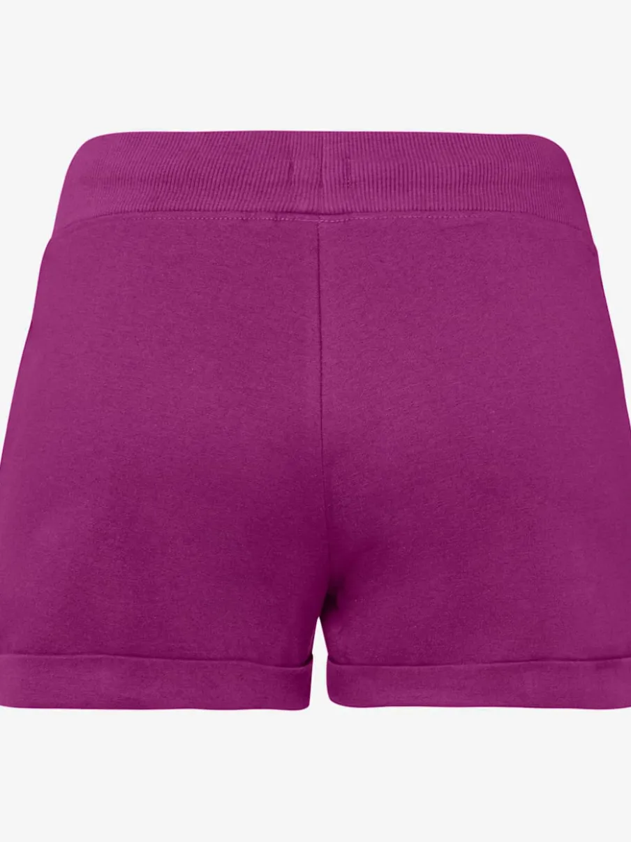 Short de plage avec ceinture côtelée et bandes rayées