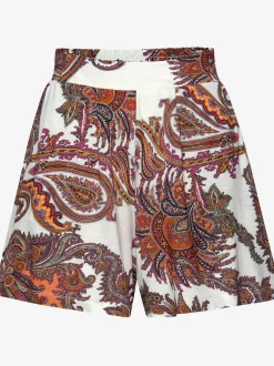 Short de plage avec ceinture élastique et imprimé fleuri