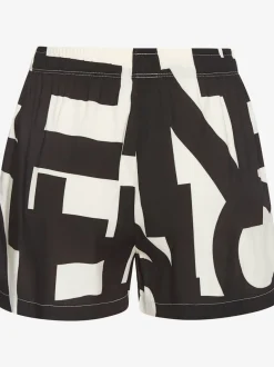 Short de pyjama avec motif abstrait