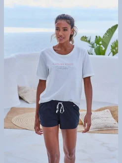 Short de pyjama confortable avec motif animal