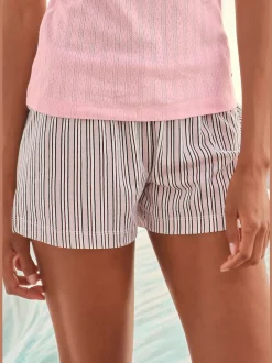 Short de pyjama élégant short de nuit avec motif sur toute la surface