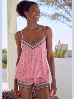 Short de pyjama short avec motif ethnique
