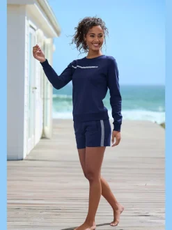 Short doux et confortable avec ceinture élastique et poches pratiques