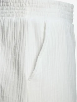 Short d'été en mousseline à taille élastique avec texture légère