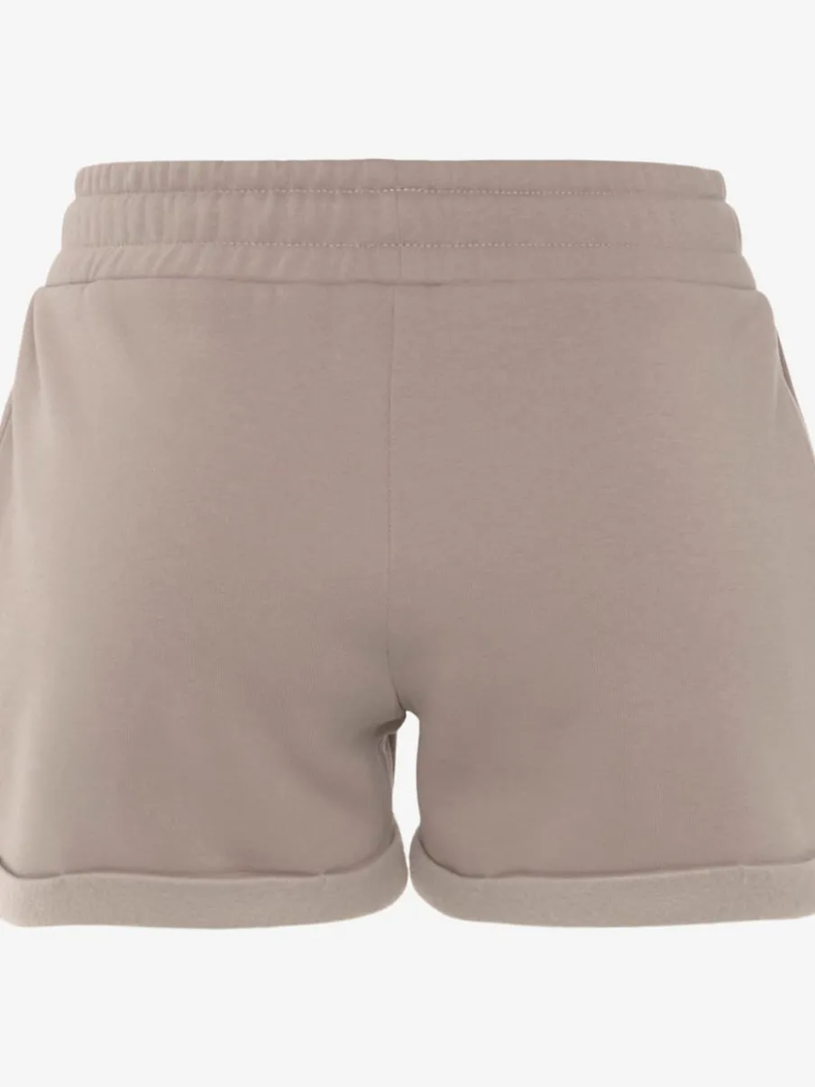 Short en coton molletonné avec poches latérales et ceinture élastique
