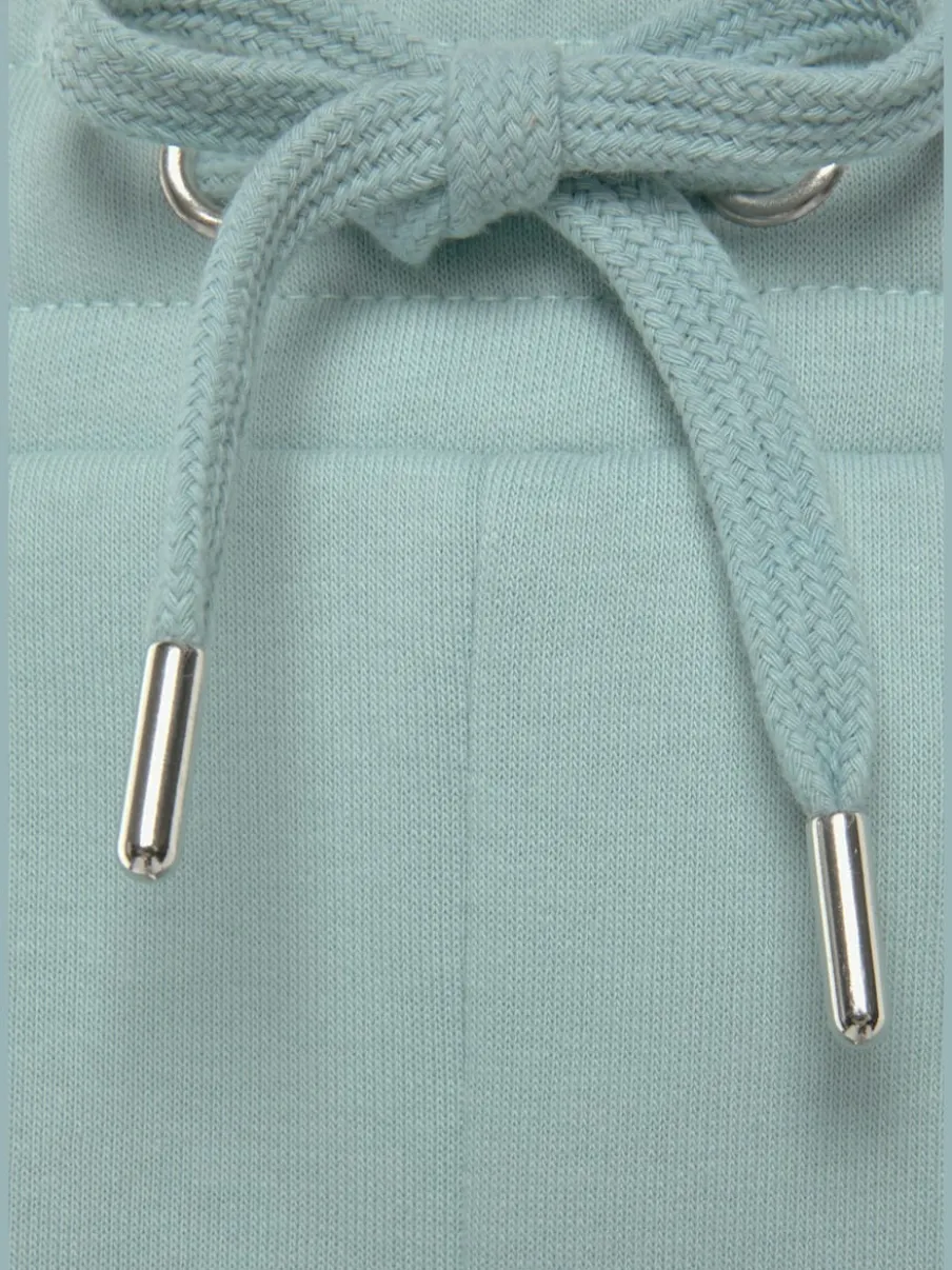 Short en coton molletonné avec poches latérales et ceinture élastique