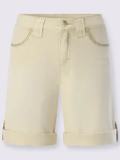 Short en jean avec couture décorative et poches pratiques