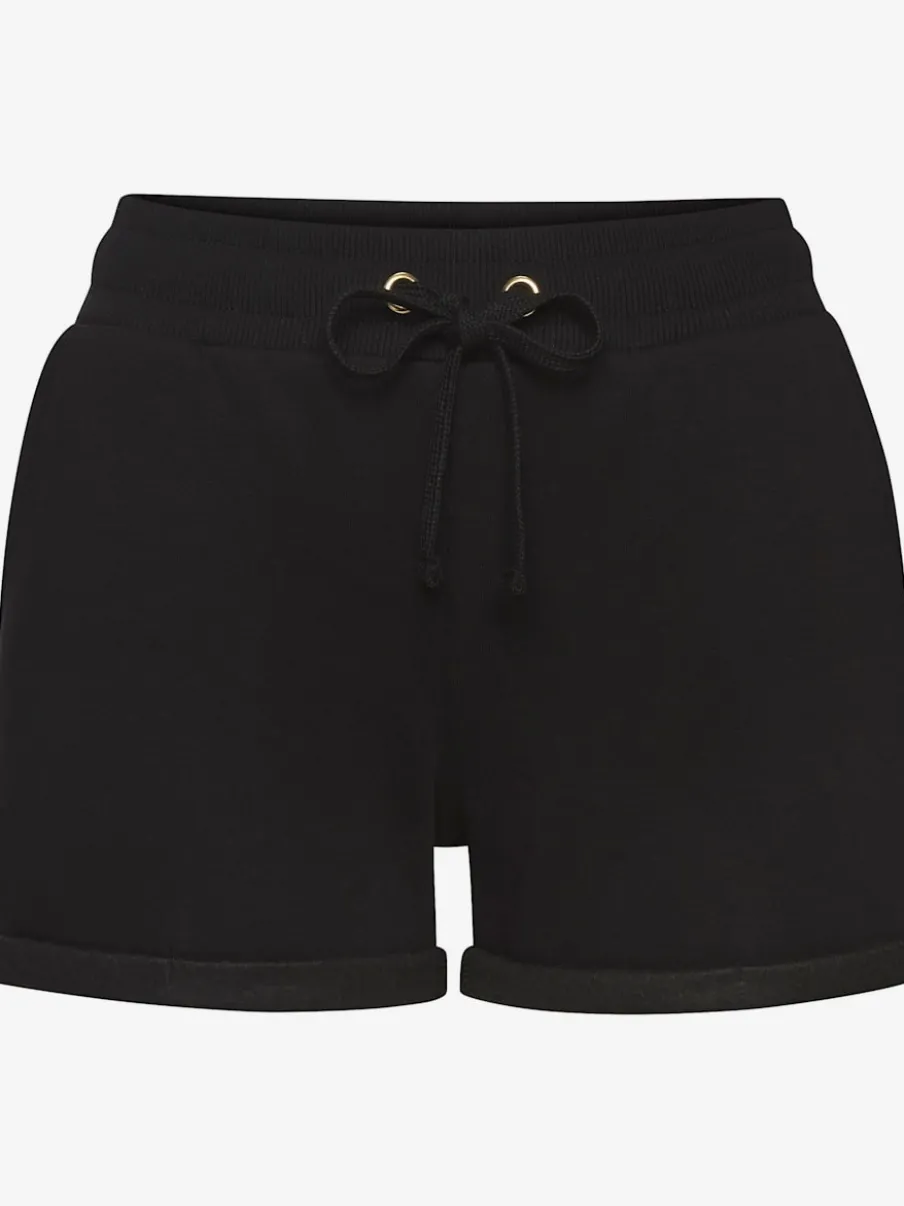 Short en matière sweat avec ceinture à coulisse et poches latérales