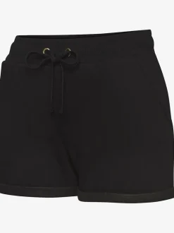 Short en matière sweat avec ceinture à coulisse et poches latérales