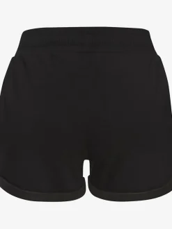 Short en matière sweat avec ceinture à coulisse et poches latérales