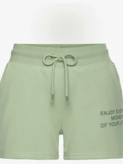 Short en matière sweat avec imprimé et poches fendues pratiques