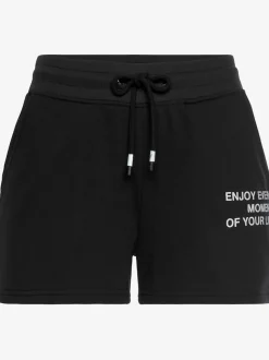Short en matière sweat avec imprimé et poches fendues pratiques