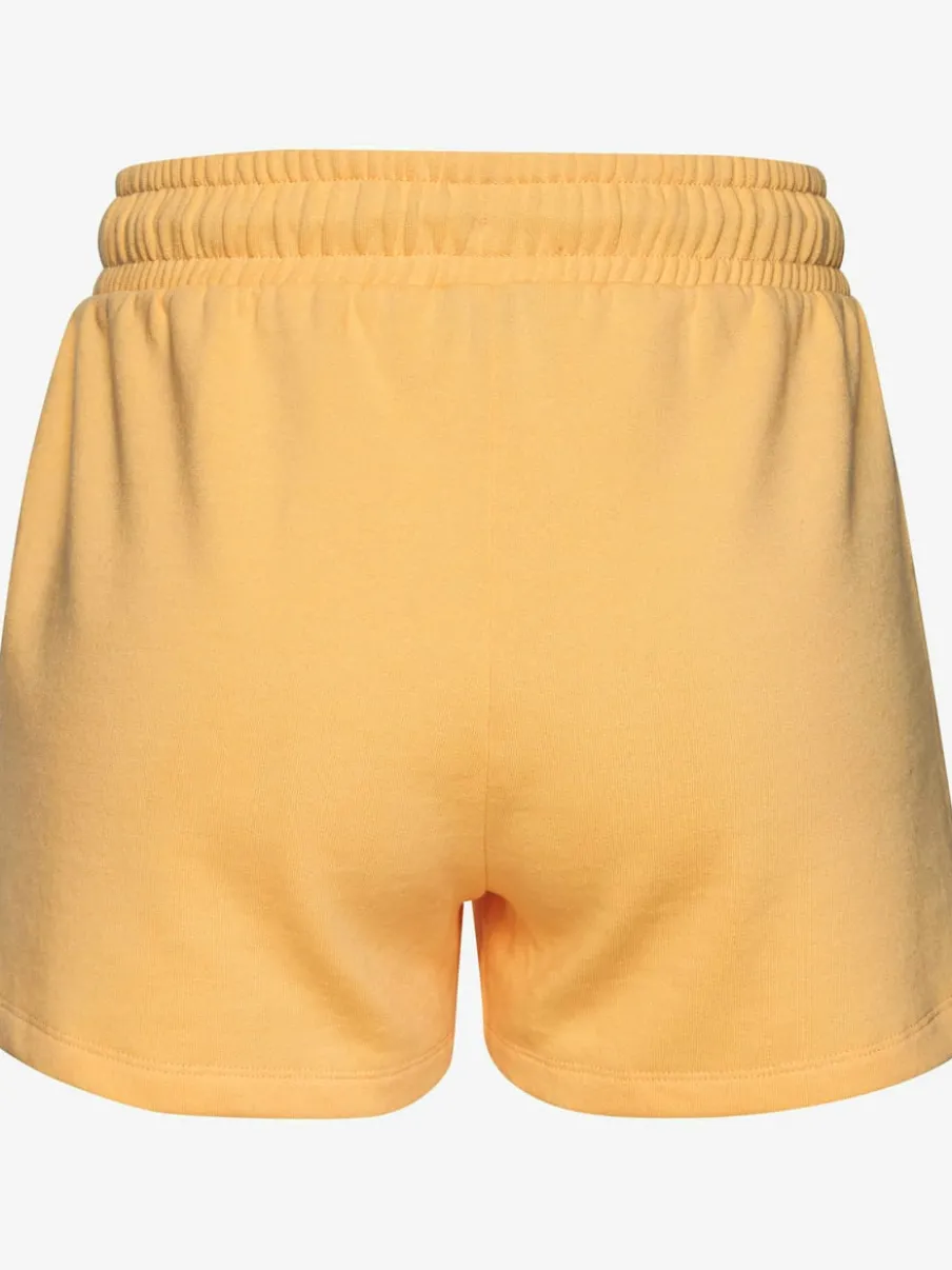 Short en matière sweat avec ruban à coulisse et poches fendues