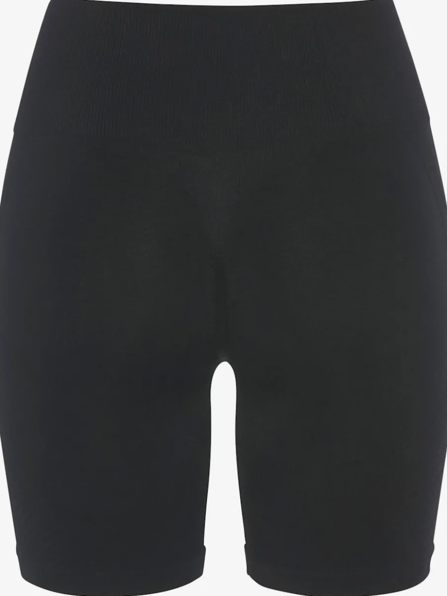Short sans coutures moulant avec structure côtelée douce