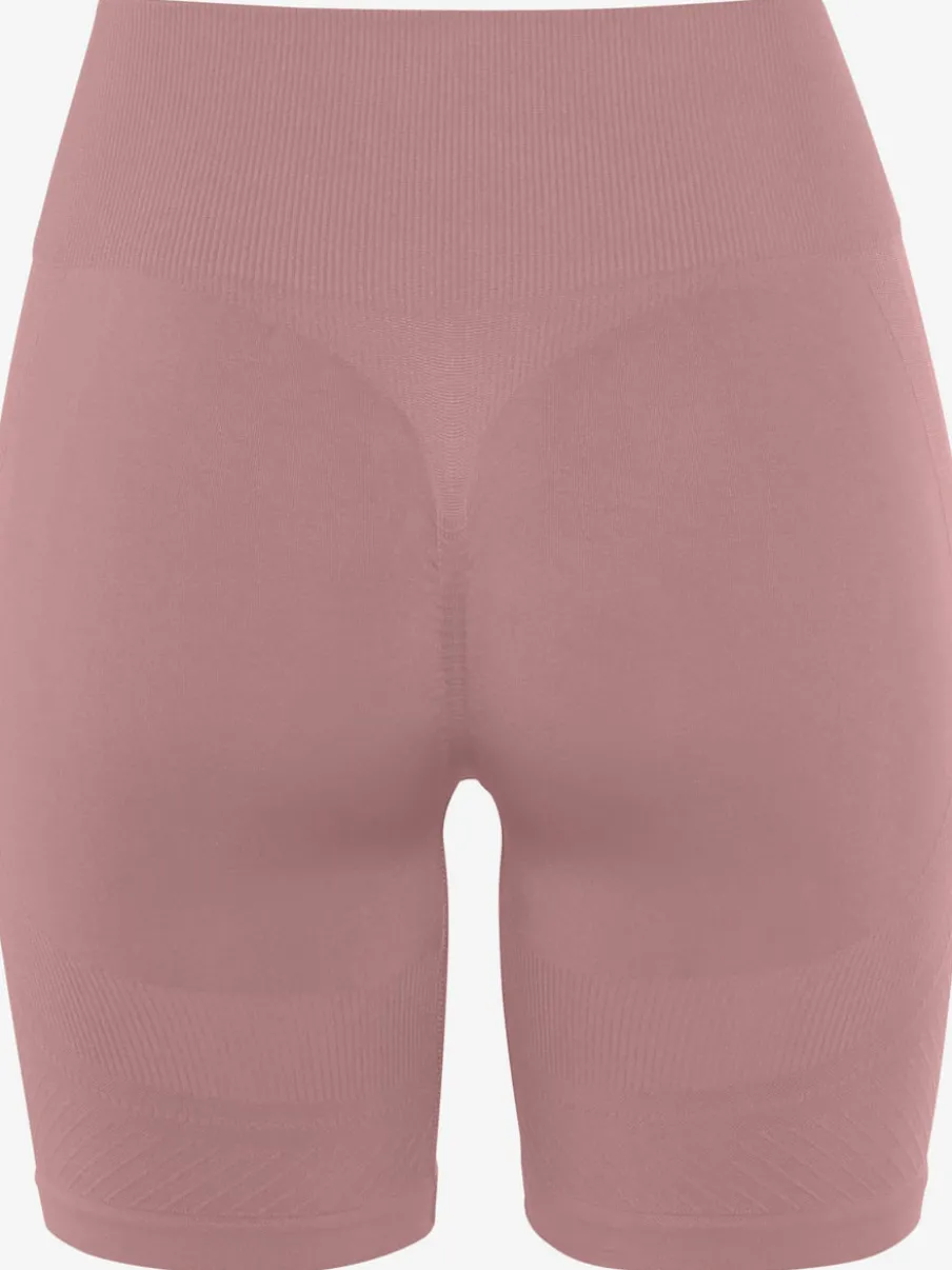 Short sans coutures moulant avec structure côtelée douce
