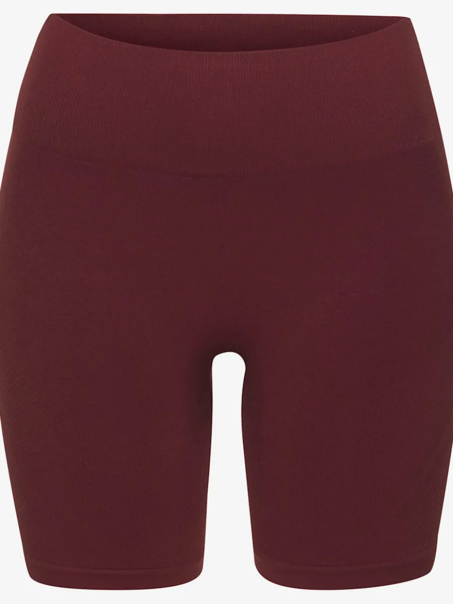Short sans coutures moulant avec structure côtelée douce