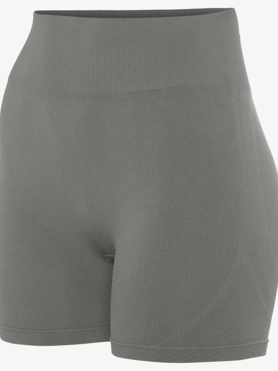 Short sans coutures moulant avec structure côtelée douce