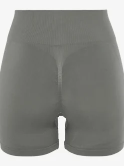 Short sans coutures moulant avec structure côtelée douce
