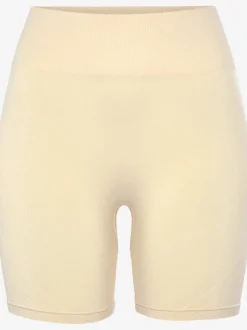 Short sans coutures moulant avec structure côtelée douce