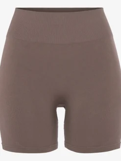 Short sans coutures moulant avec structure côtelée douce