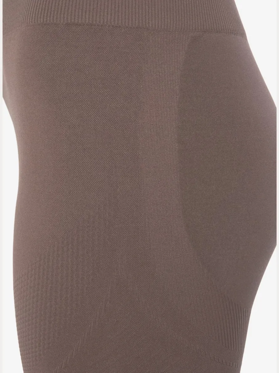 Short sans coutures moulant avec structure côtelée douce