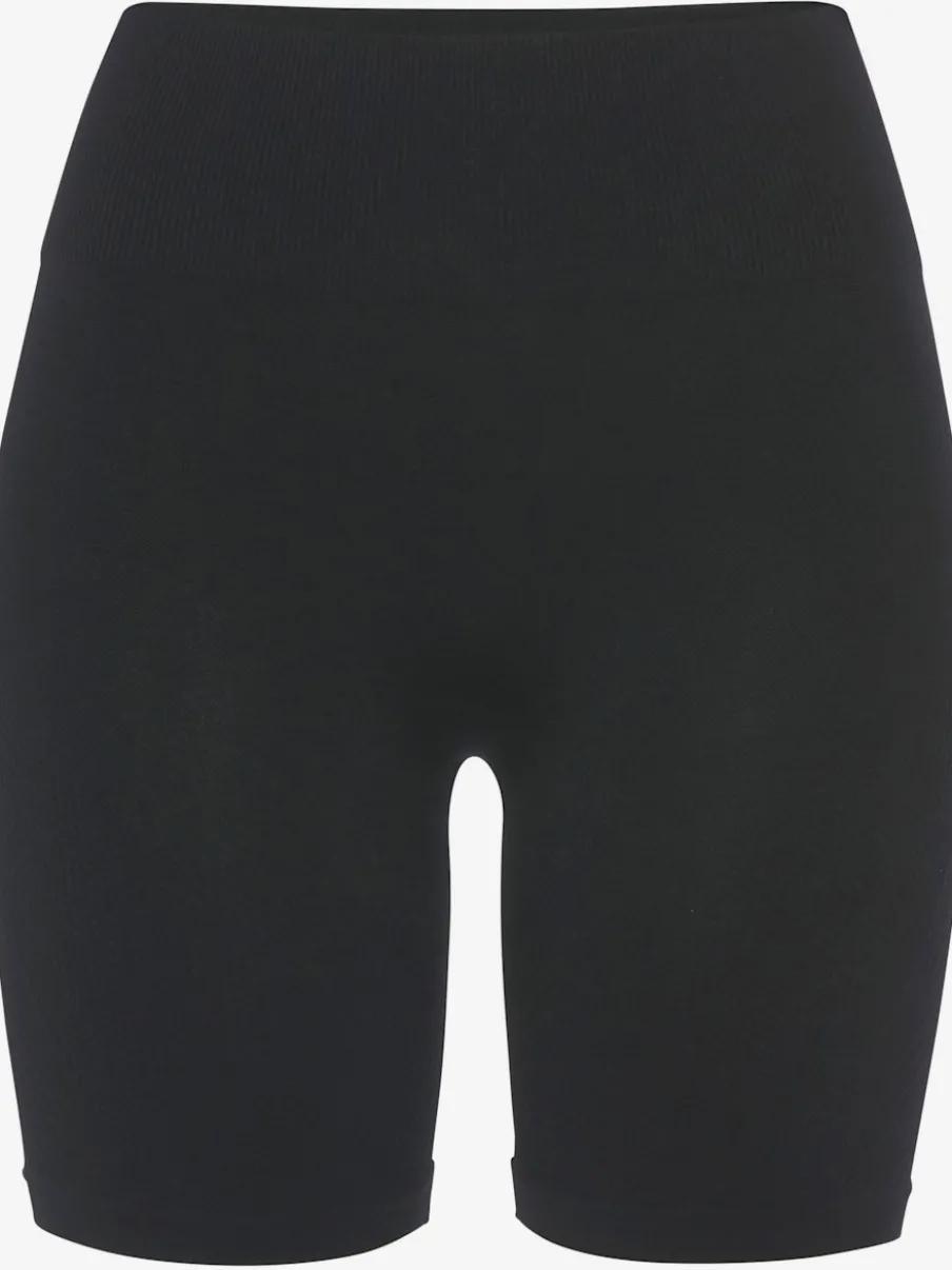 Short sans coutures moulant avec structure côtelée douce