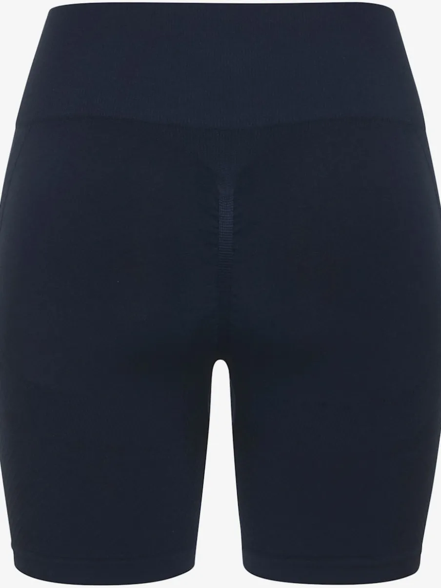 Short sans coutures moulant avec structure côtelée douce