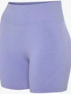 Short sans coutures moulant avec structure côtelée douce