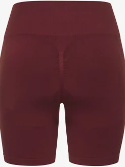 Short sans coutures moulant avec structure côtelée douce
