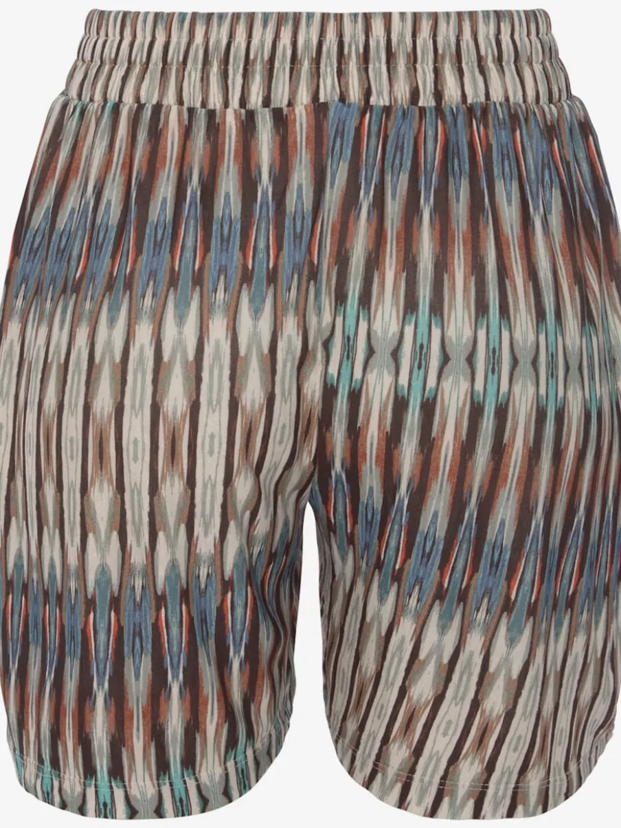 Shorts avec ceinture élastique et poches latérales imprimées