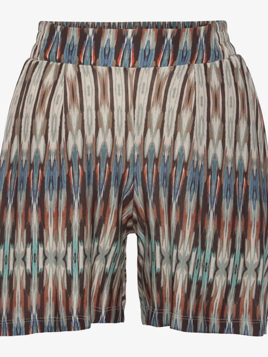 Shorts avec ceinture élastique et poches latérales imprimées