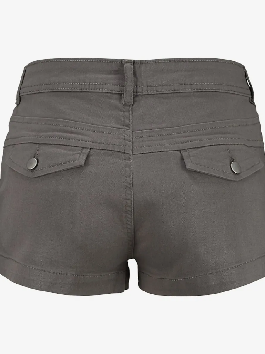 Shorts avec pinces en coton avec poches latérales et dos