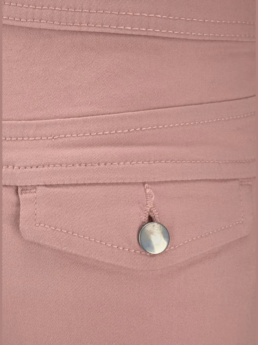 Shorts avec pinces en coton avec poches latérales et dos