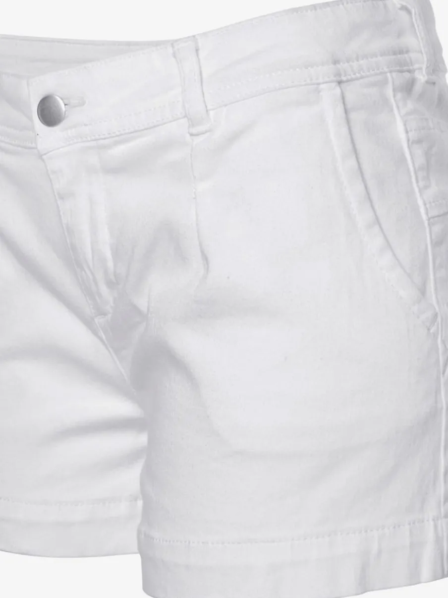 Shorts avec pinces en coton avec poches latérales et dos