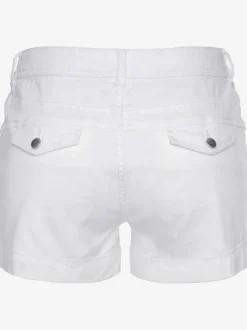 Shorts avec pinces en coton avec poches latérales et dos